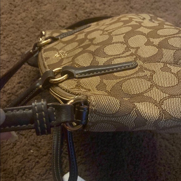 Coach Brown Crossbody Bag with Leather Trim - Picture 17 of 17